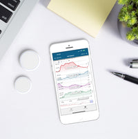 Thumbnail for Bluetooth Logger with Alerts in White together with Smartphone